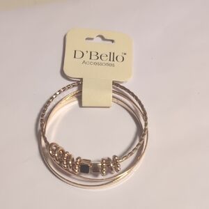 Gold Textured‎ Bangle Bracelets